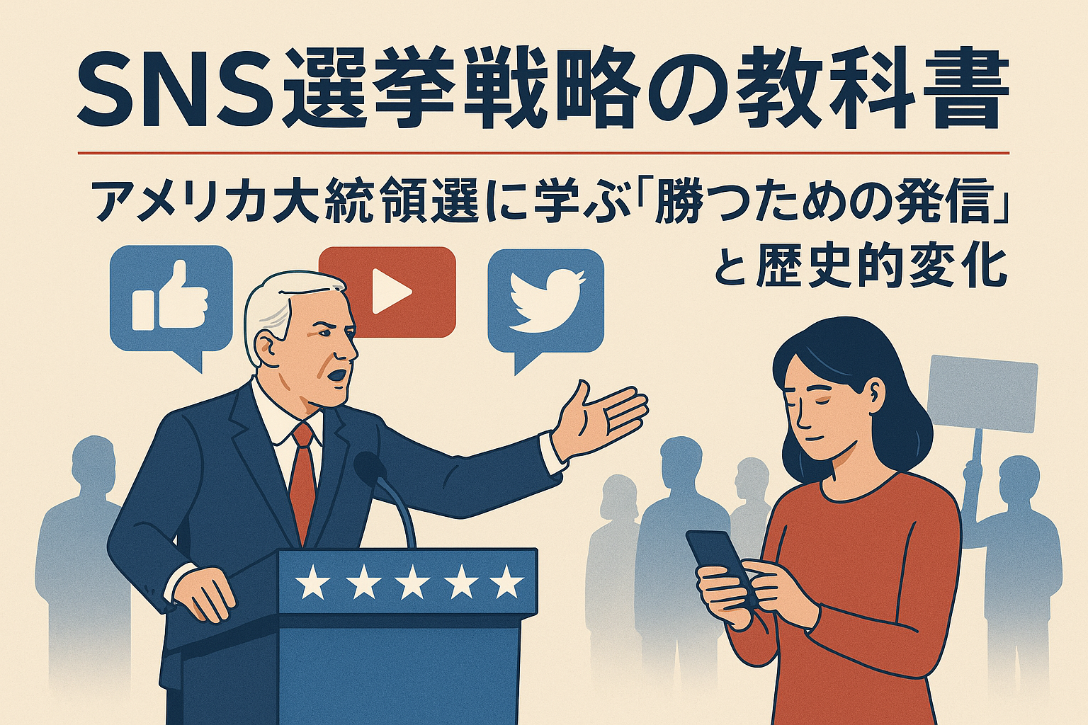 SNS選挙戦略の教科書｜アメリカ大統領選に学ぶ「勝つための発信」と歴史的変化