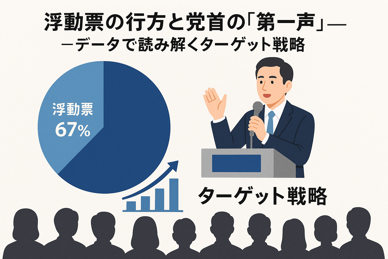 『浮動票の行方と党首の「第一声」——データで読み解くターゲット戦略』